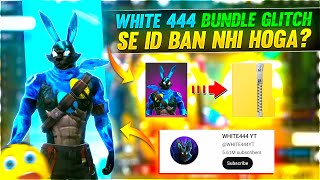 WHITE 444 BUNDLE GLITCH SE ID BAN NHI HOTI 😱  Get White 444 90 headshot Rate  FREE FIRE 🔥 [upl. by Gerhan829]