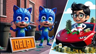 Owlettes Choice Catboy Vs Romeo Who Is The Best  Catboys Life Story  PJ Masks 2D Animation [upl. by London]