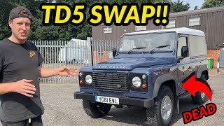 TD5 Swapping a Puma Defender [upl. by Boy942]