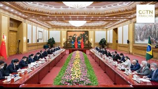 Entretien entre les présidents chinois et brésilien à Beijing [upl. by Ball]