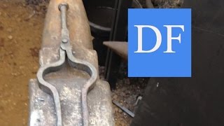 Blacksmithing Project  Forging A Pair Of Fireplace Tongs [upl. by Robins]