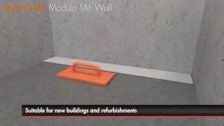 Easy Drain  Modulo TAF Wall  Installation English [upl. by Nillad553]