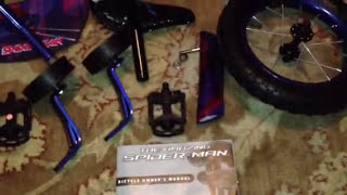 How To Assembly Kids Bicycle 12 inches wheels Spiderman [upl. by Beryl]