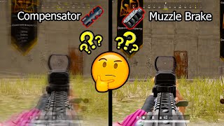 Will the Muzzle brake replace the Compensator 🤔 pubg gaming [upl. by Bonis]