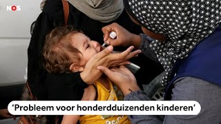 Grootschalige vaccinatiecampagne tegen polio start in de Gazastrook [upl. by Antons]