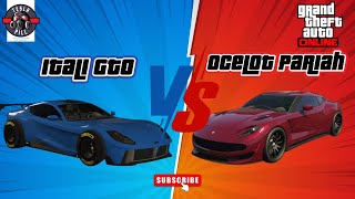 Itali GTO vs Ocelot Pariah Which Car is Faster in a Packed GTA V Online Race [upl. by Fredi]