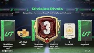 CRAZY REWARDS DIVISION RIVALS REWARDS 😱FC25 [upl. by Rockefeller309]