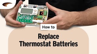 How to Replace Thermostat Batteries [upl. by Levesque]