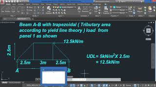 How to transfer slab loads to beams and analyze beams using EngiLab Beam2D part 1 [upl. by Plotkin]