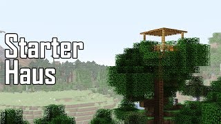 Minecraft Starter Haus  Baumhaus bauen  Starterhaus im Wald bauen in Minecraft deutsch [upl. by Lipkin]