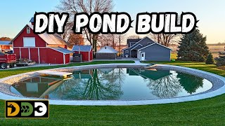 Full Backyard Pond Build Start To Finish [upl. by Asiruam474]