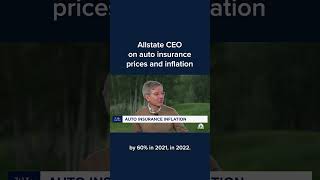 Allstate CEO on auto insurance prices and inflation [upl. by Anilatac]