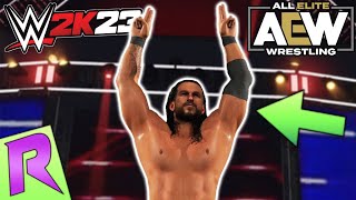 Adam Coles AEW Entrance With THEME  WWE 2K23 [upl. by Adnerb]