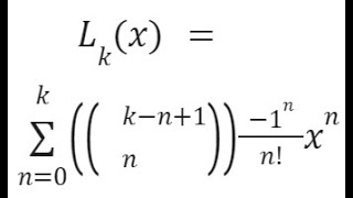 Laguerre Polynomials Taylor Maclaurin SERIESSUM LINEST Polynomial Regression Google Sheets COMBINA [upl. by Klimesh]