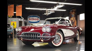 1960 Corvette  Survivor Honduras Maroon MetallicBlack  Seven Hills Motorcars [upl. by Roberson]