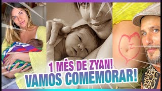 1 mês de Zyan 3º filho de Giovanna Ewbank e Bruno Gagliasso completa 1 mês de vida [upl. by Nadual]