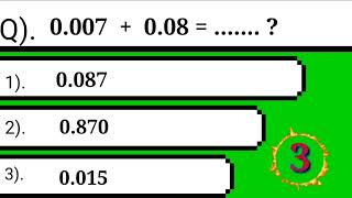 Quiz  DecimalsAddition and SubtractionCan You add Subtract these decimal Numbers in 30 seconds [upl. by Eeldivad808]