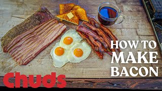 Perfect Homemade Bacon Recipe from Scratch  Chuds BBQ [upl. by Nodnarbal]