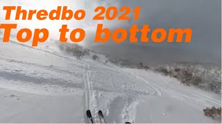 Thredbo 2021  Highest Lifted Point  Full Descent  Poor Conditions [upl. by Ahsitaf]