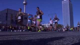 Berlin Marathon 2015  Impressionen von Siegessäule und Alexanderplatz [upl. by Landes]