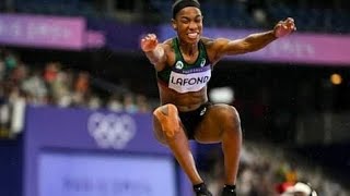 Thea Lafond has just wonTriple Jump Gold at the Paris2024 Olympics with a National Record of 1502m [upl. by Eylhsa]