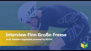 Triathlon Ingolstadt 2023  MitteldistanzSieger Finn GroßeFreese im Interview [upl. by Nazar]