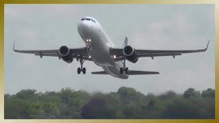 Volaris A320 Takeoff and Landing at Finkenwerder Airport [upl. by Mauceri]