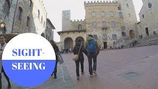 Sightseeing in San Gimignano in der Toskana in ITALY [upl. by Subir]