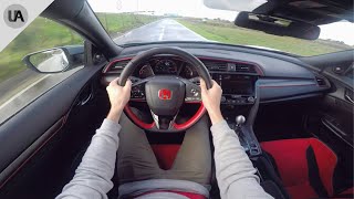 Honda Civic Type R 2019  ACCELERATION amp R MODE  POV Drive [upl. by Ahsratal874]