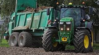 NEW John Deere 6250R amp Tebbe in action  Muck spreading [upl. by Rohn]