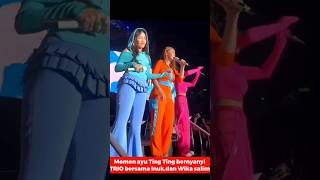 Begini keseruan ayu Ting Ting inul Daratistaamp Wika Salim nyanyi TRIO diacara HUT BNIayutingting [upl. by Knudson298]