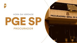 Curso Hora da Verdade PGE SP Procurador [upl. by Eirhtug]