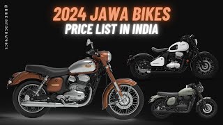 2024 Jawa Bikes Price List in India [upl. by Yenal96]