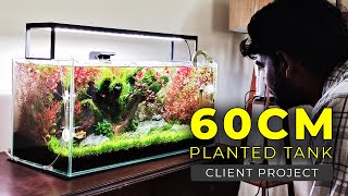 60CM Planted Aquarium  Planted Tank Setup in Tamil  Client Project  Amudh Aquascapes [upl. by Eugine384]