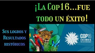 RESULTADOS Y LOGROS DESTACANTES EN LA COP16 [upl. by Auhel]