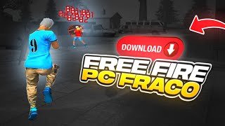 COMO JOGAR FREE FIRE NO PC OU NOTEBOOK FRACO 🖥️ [upl. by Eustis]