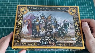 A song of ice and fire Unboxing Baratheon Attachments [upl. by Kassey890]