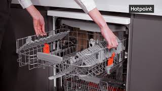 How to Adjust Your Hotpoint Dishwasher Basket [upl. by O'Gowan]