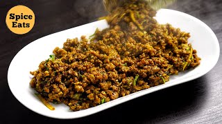 RESTAURANT STYLE MUTTON KEEMA RECIPE  KEEMA FRY RESTAURANT STYLE [upl. by Lebasile108]