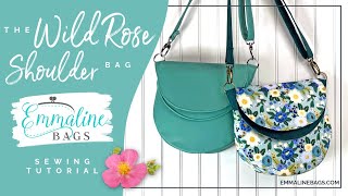 How to Sew the Wild Rose Shoulder Bag by Janelle MacKay of Emmaline Bags [upl. by Womack941]