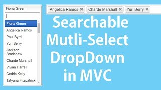 AspNet MVC  Searchable and Multiselect Drop DownList Using Chosen Plugin [upl. by Niai882]