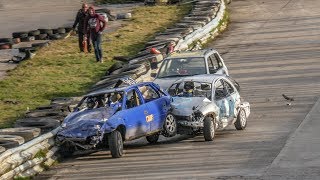 Banger Racing Angmering Oval Raceway CB Contact 17032019 [upl. by Andriana762]