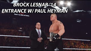 WWE 2K23  Brock Lesnar 14 Entrance w Paul Heyman [upl. by Mathian]