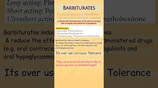 Important points about Barbiturates phenobarbitone barbiturates [upl. by Eihtur]