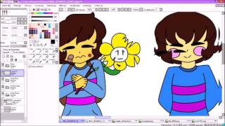 UT Frisk Aus Speedpaint [upl. by Oahc323]