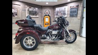 2022 HarleyDavidson Tri Glide Ultra FLHTCUTGMidnight CrimsonVivid Black [upl. by Ardnossak]