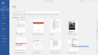 Microsoft Word Tutorial 6  Skabeloner [upl. by Yenahpets648]