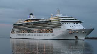 Royal Caribbeans Brilliance of the Seas in the channel Outer Harbor Adelaide South Australia [upl. by Netsirc773]