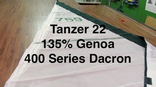 Tanzer 22 135 Genoa  Precision Sails 400 Series Dacron [upl. by Margret507]