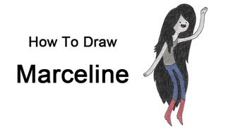 How to Draw Marceline Adventure Time [upl. by Hareenum]